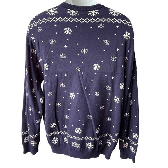 Disney Winnie the Pooh and Friends Large Appliqué Christmas Sweater Size Large - Picture 3 of 6